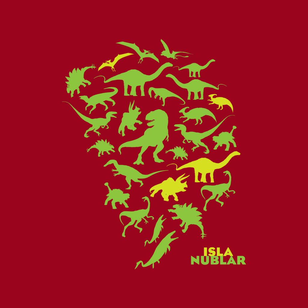 Jurassic Park Isla Nublar Green Dinosaur Silhouettes Men's product image 5