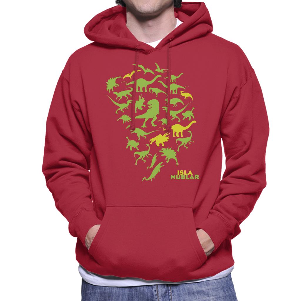 Jurassic Park Isla Nublar Green Dinosaur Silhouettes Men's product image 4