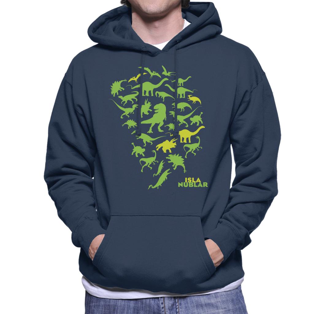 Jurassic Park Isla Nublar Green Dinosaur Silhouettes Men's product image 1