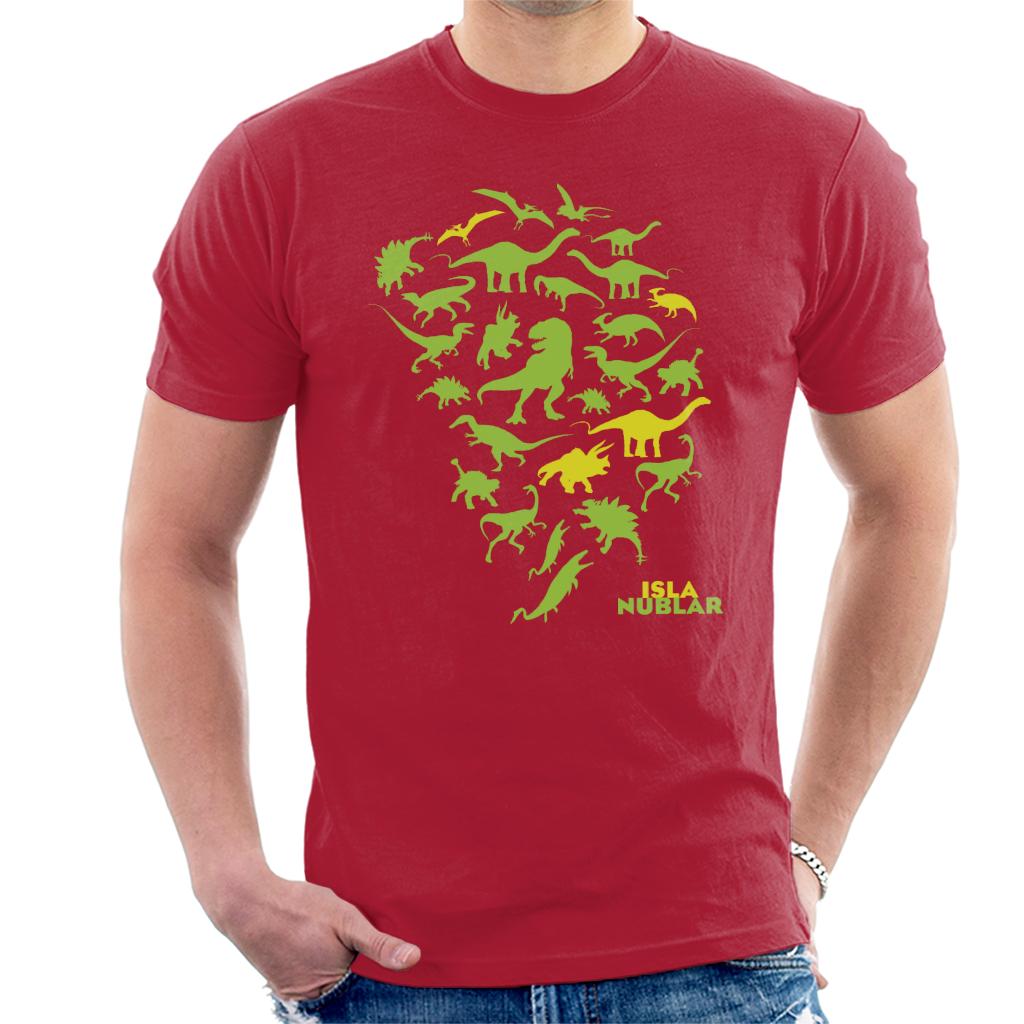 Jurassic Park Isla Nublar Green Dinosaur Silhouettes Men's product image 4