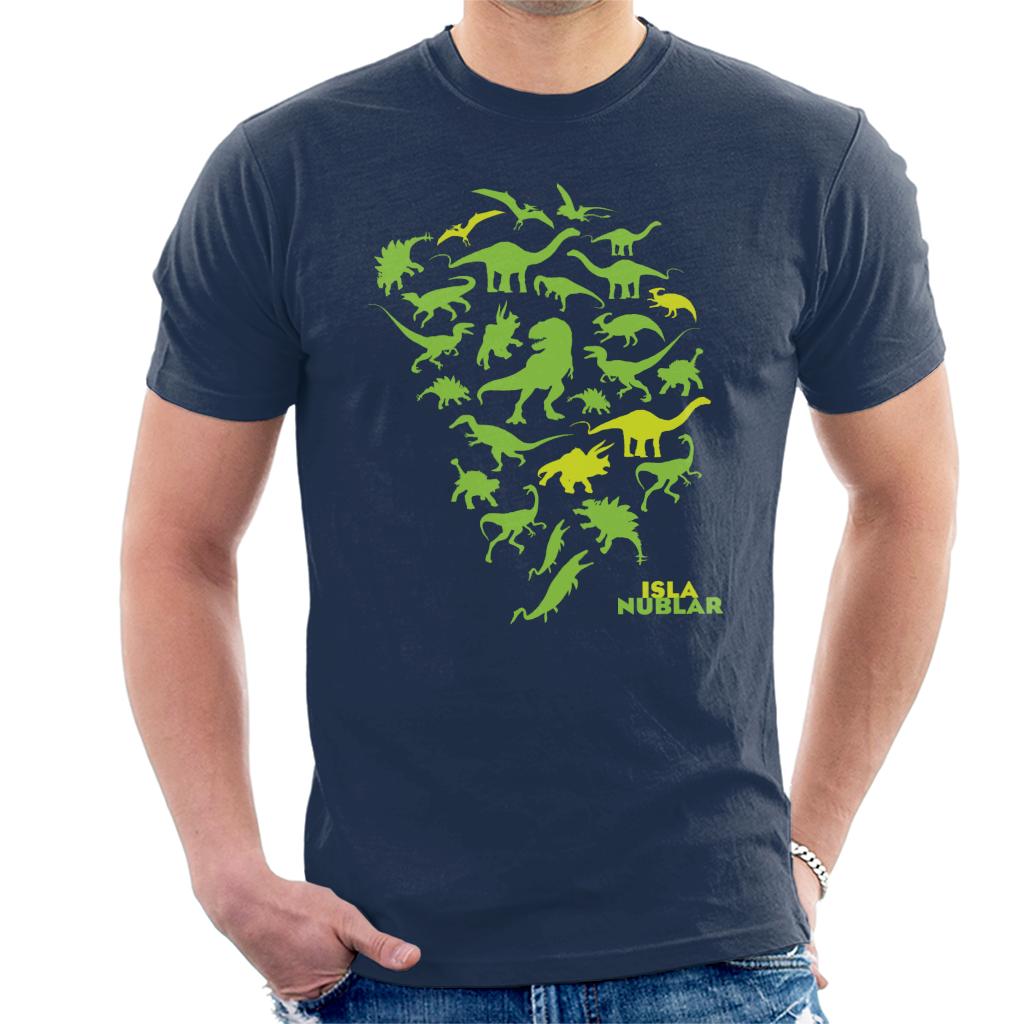 Jurassic Park Isla Nublar Green Dinosaur Silhouettes Men's product image 1