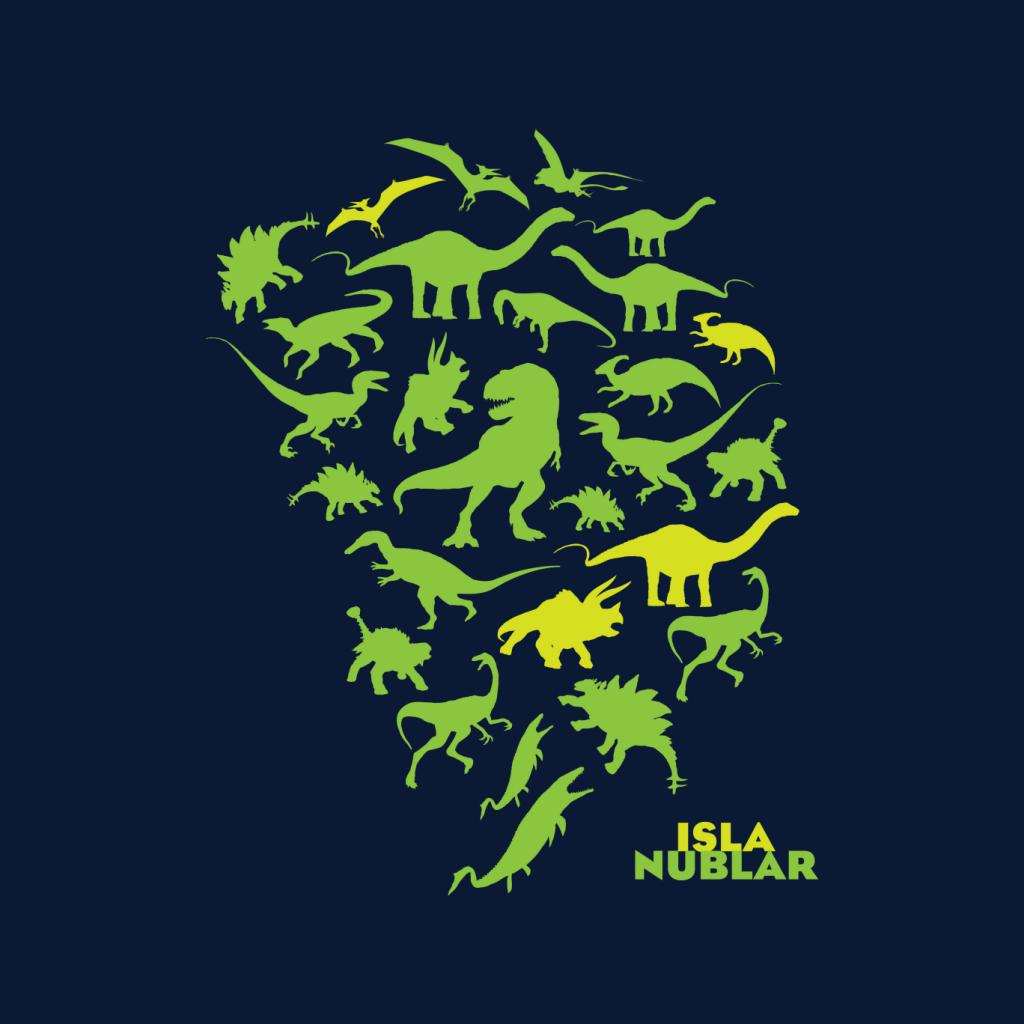 Jurassic Park Isla Nublar Green Dinosaur Silhouettes product image 2