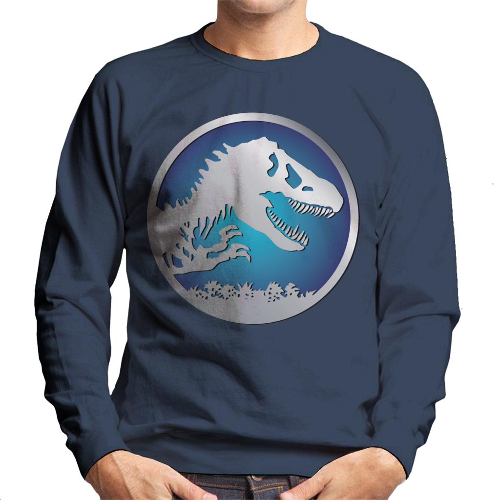 Jurassic Park Blue Logo Men's Sweatshirt product image 1