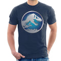 Jurassic Park Blue Logo Men's T-Shirt product image 1
