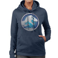 Jurassic Park Blue Logo Women's Hooded Sweatshirt product image 1