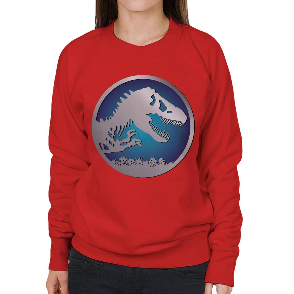 Jurassic Park Blue Logo Women's Sweatshirt product image 4