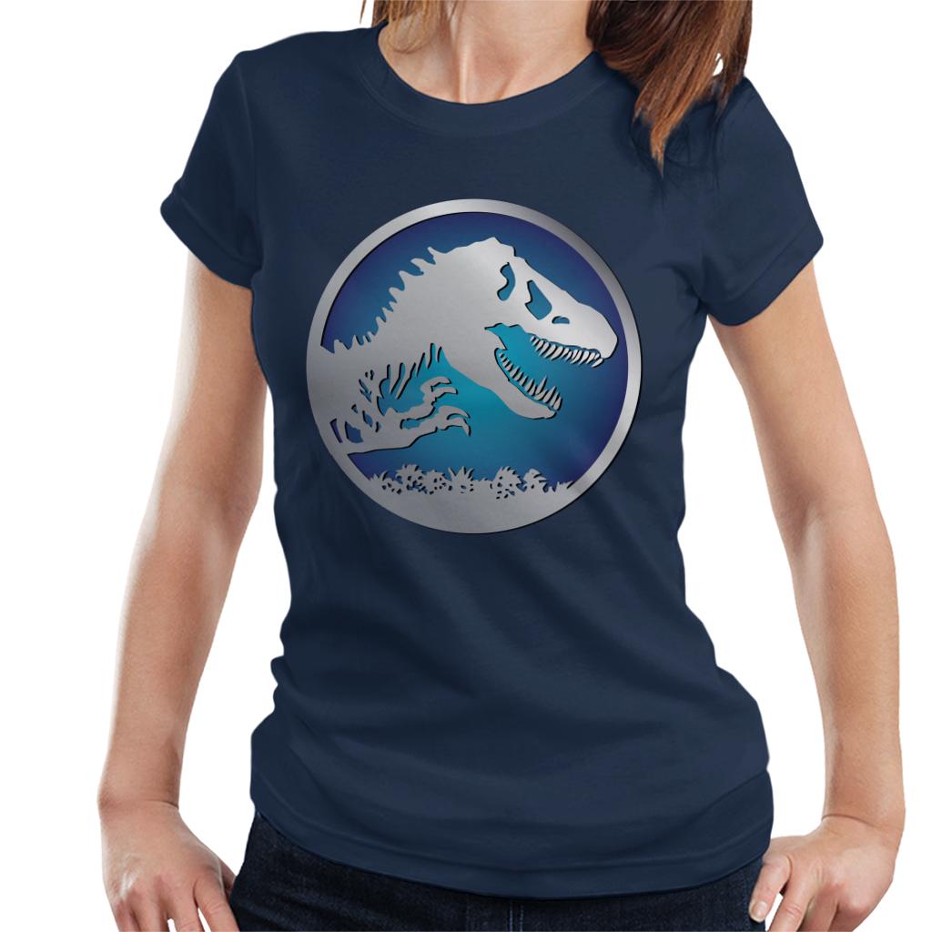 Jurassic Park Blue Logo Women's T-Shirt product image 1