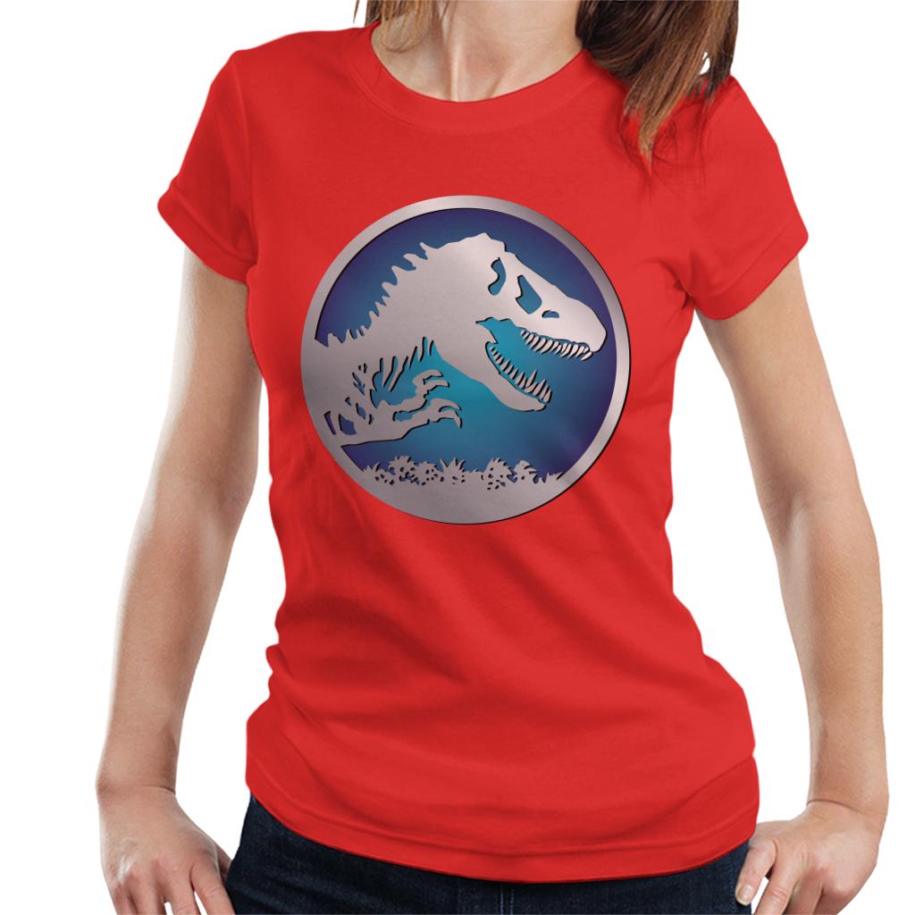 Jurassic Park Blue Logo Women's T-Shirt product image 4