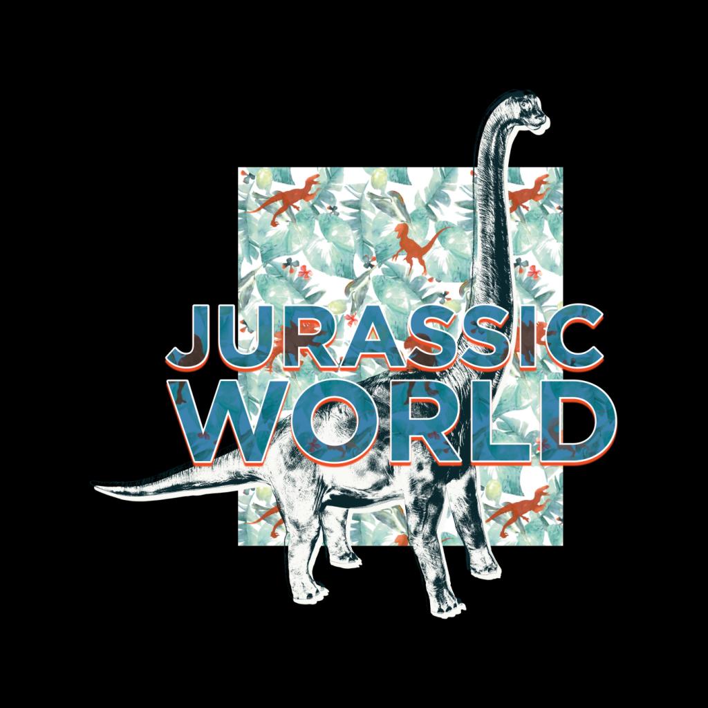 Jurassic Park Brachiosaurus Velociraptor Leaves Silhouette product image 2