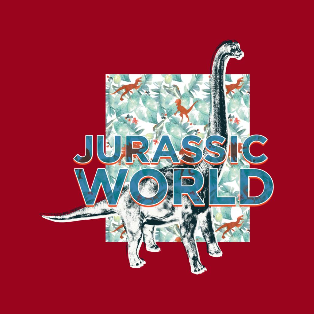 Jurassic Park Brachiosaurus Velociraptor Leaves Silhouette product image 5