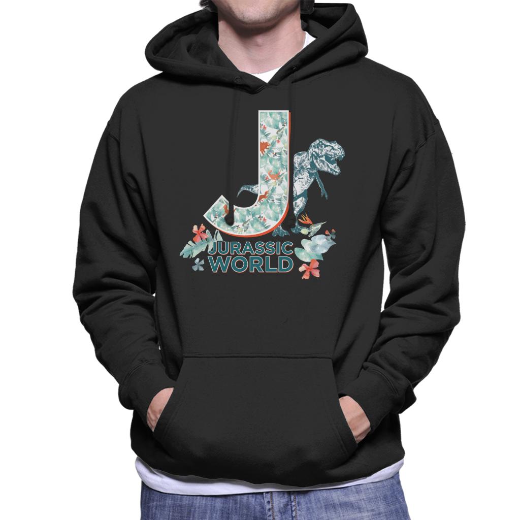 Jurassic Park Floral J Men's Hooded Sweatshirt product image 1
