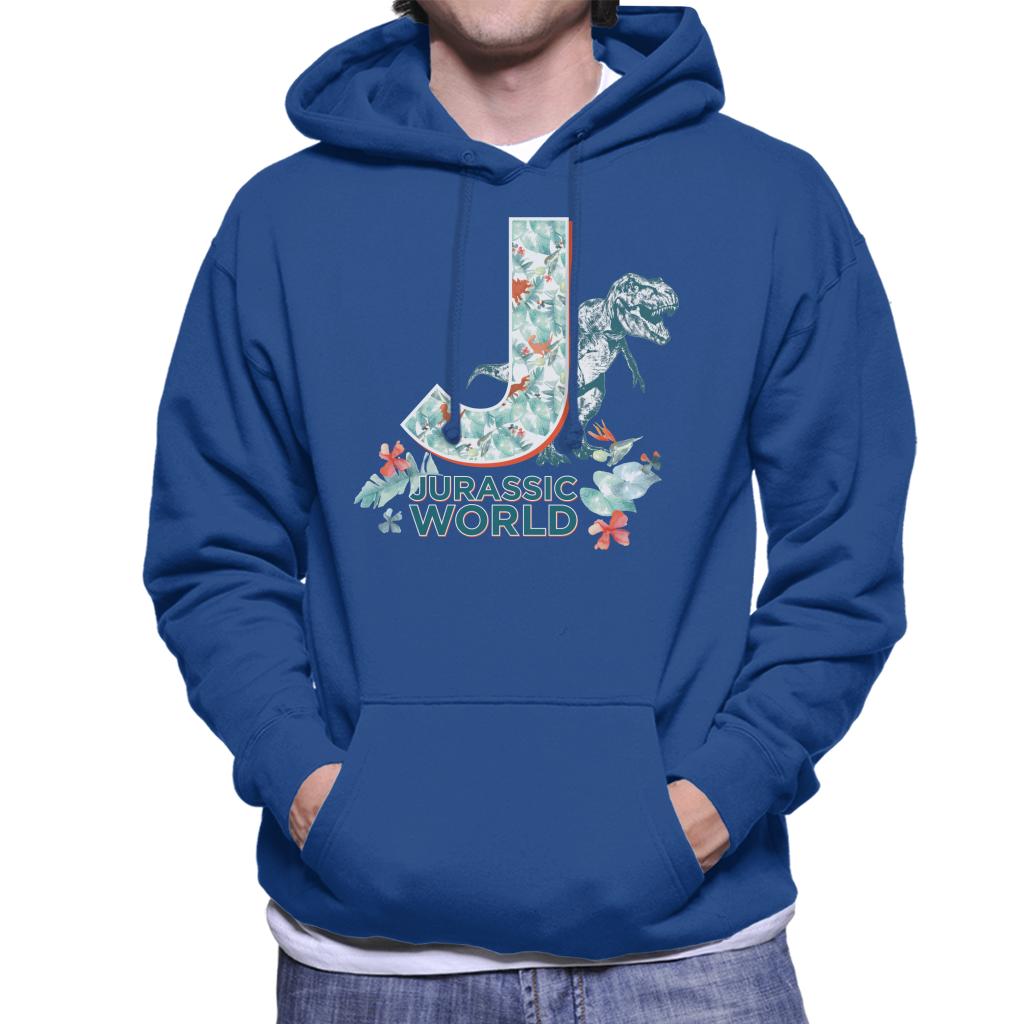 Jurassic Park Floral J Men's Hooded Sweatshirt product image 4