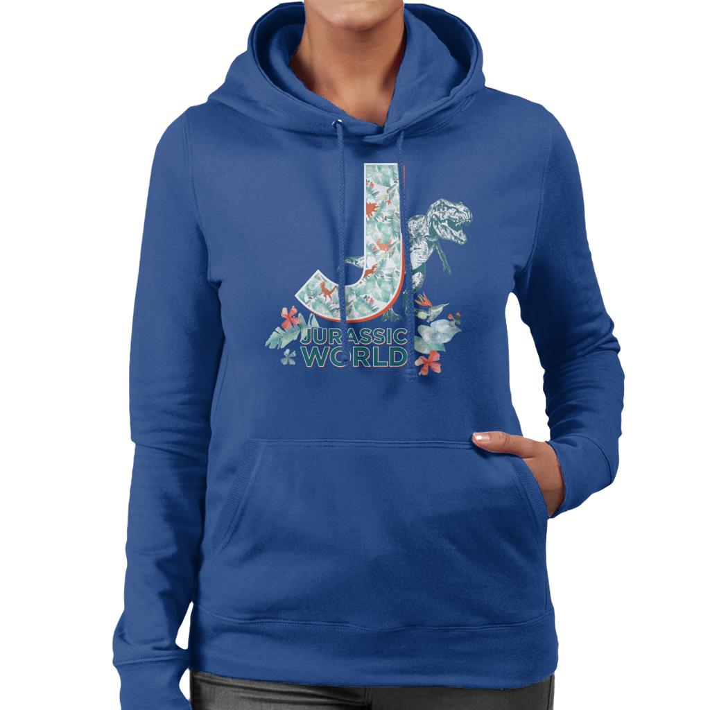 Jurassic Park Floral J Women's Hooded Sweatshirt product image 4