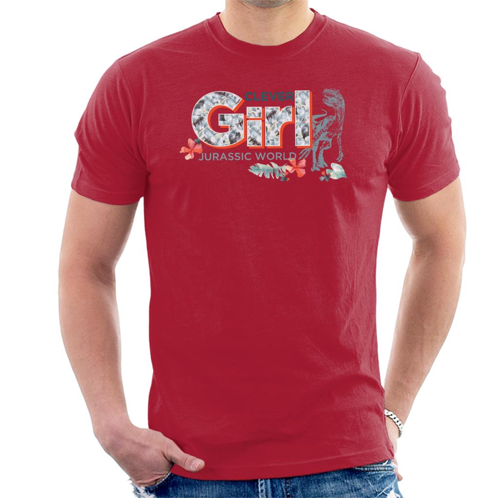Jurassic Park Clever Girl Floral Aesthetic Men's T-Shirt product image 4