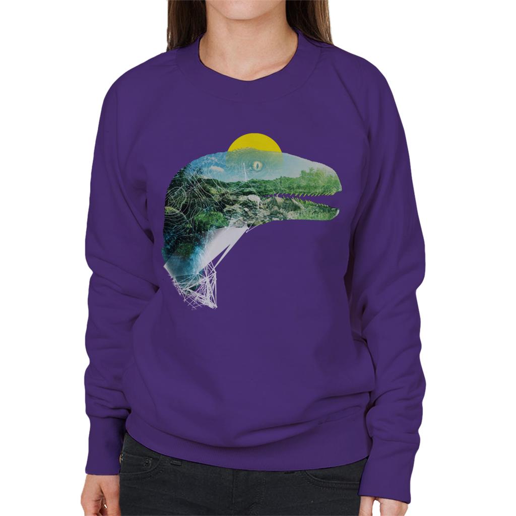 Jurassic Park Velociraptor Jungle Silhouette Women's product image 4