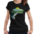 Jurassic Park Velociraptor Jungle Silhouette Women's T-Shirt product image 1