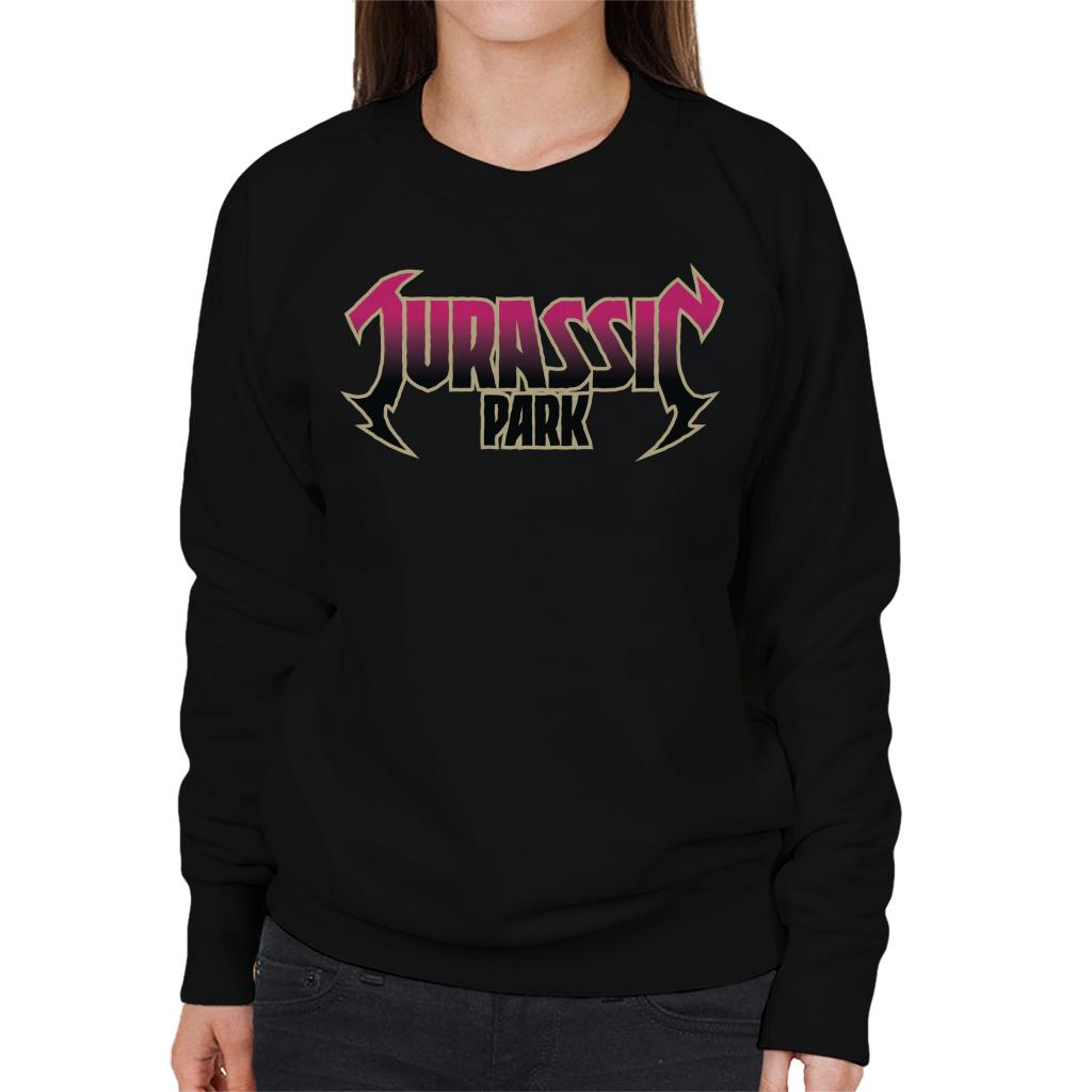Jurassic Park Pink Gradient Rock Inspired Logo Women's product image 1