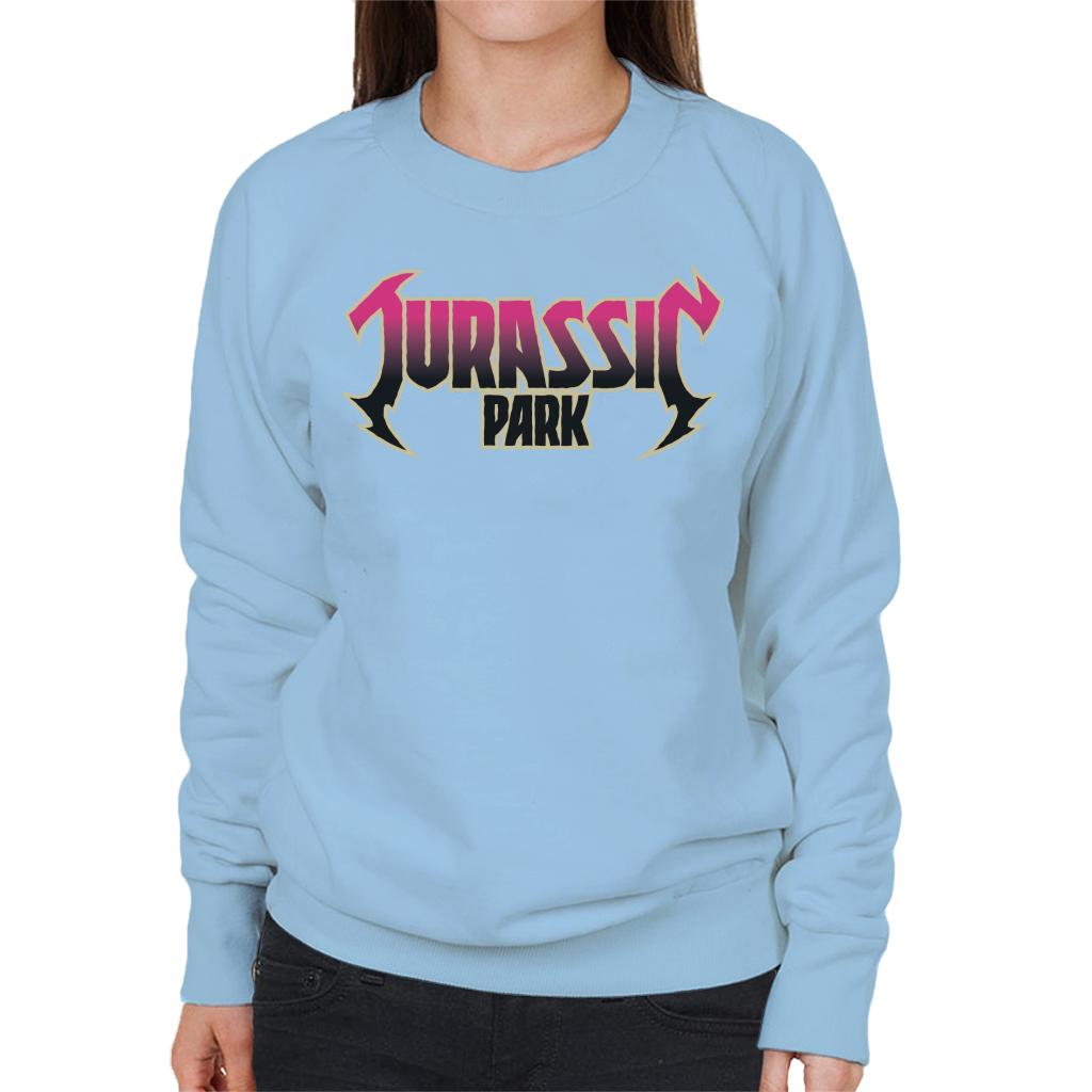 Jurassic Park Pink Gradient Rock Inspired Logo Women's product image 4