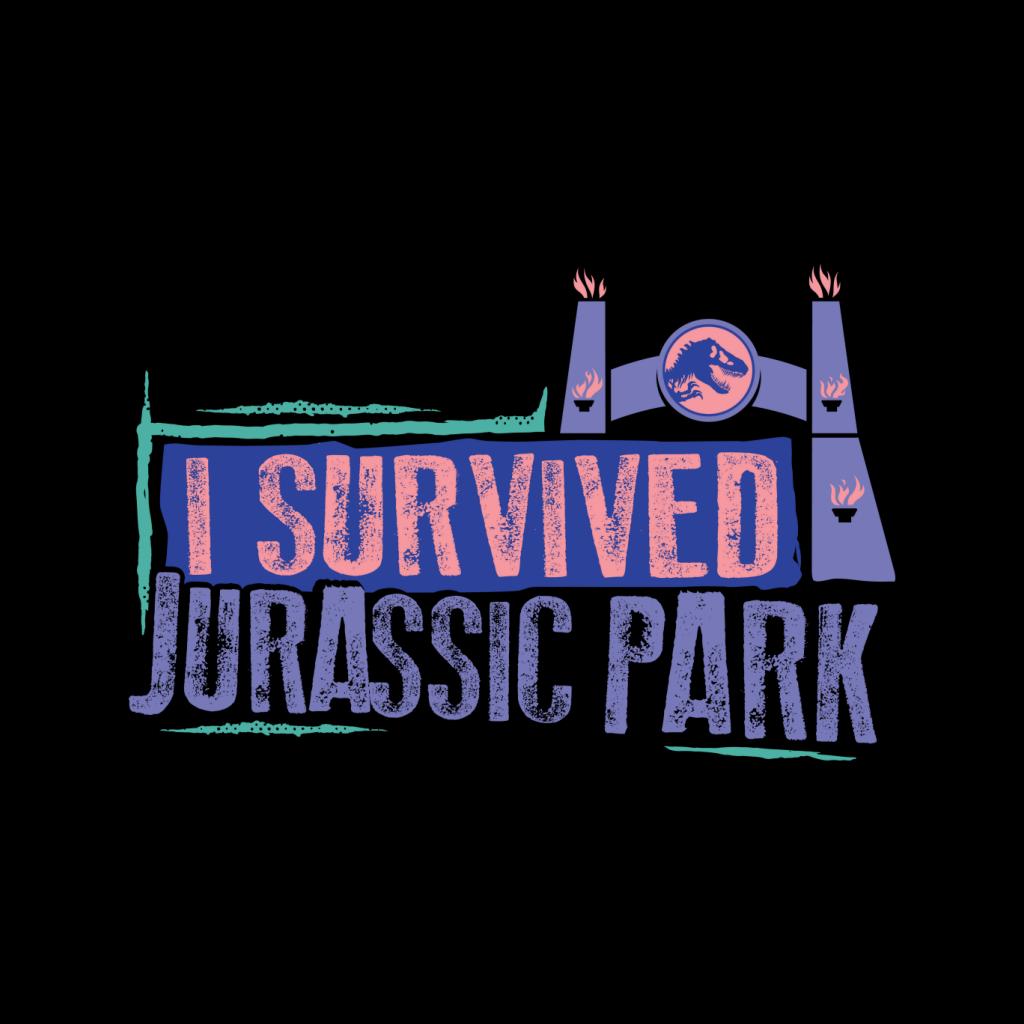 Jurassic Park Gate I Survived Men's T-Shirt product image 2