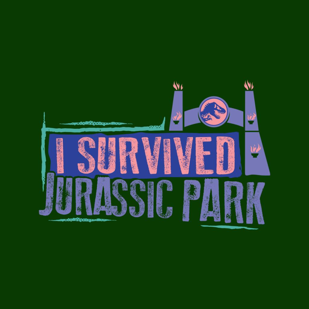 Jurassic Park Gate I Survived Men's T-Shirt product image 5