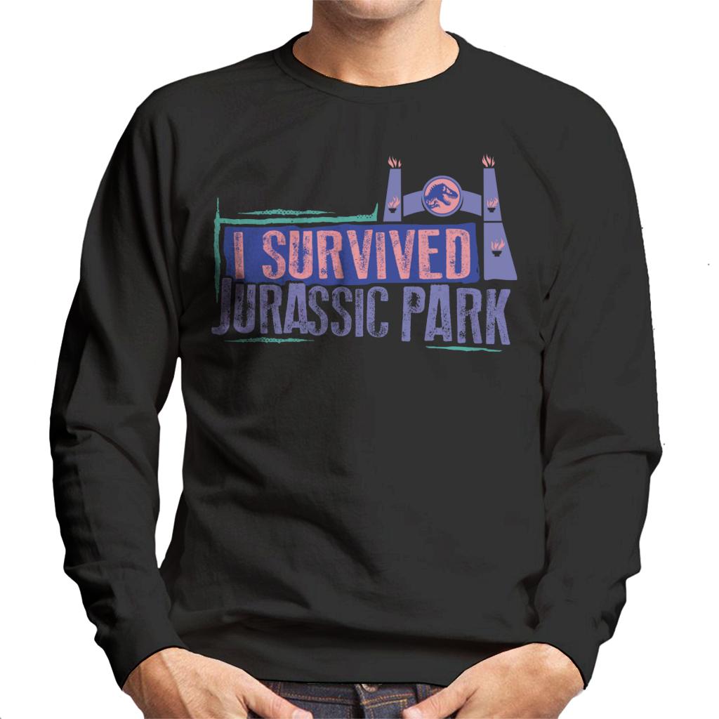 Jurassic Park Gate I Survived Men's Sweatshirt product image 1