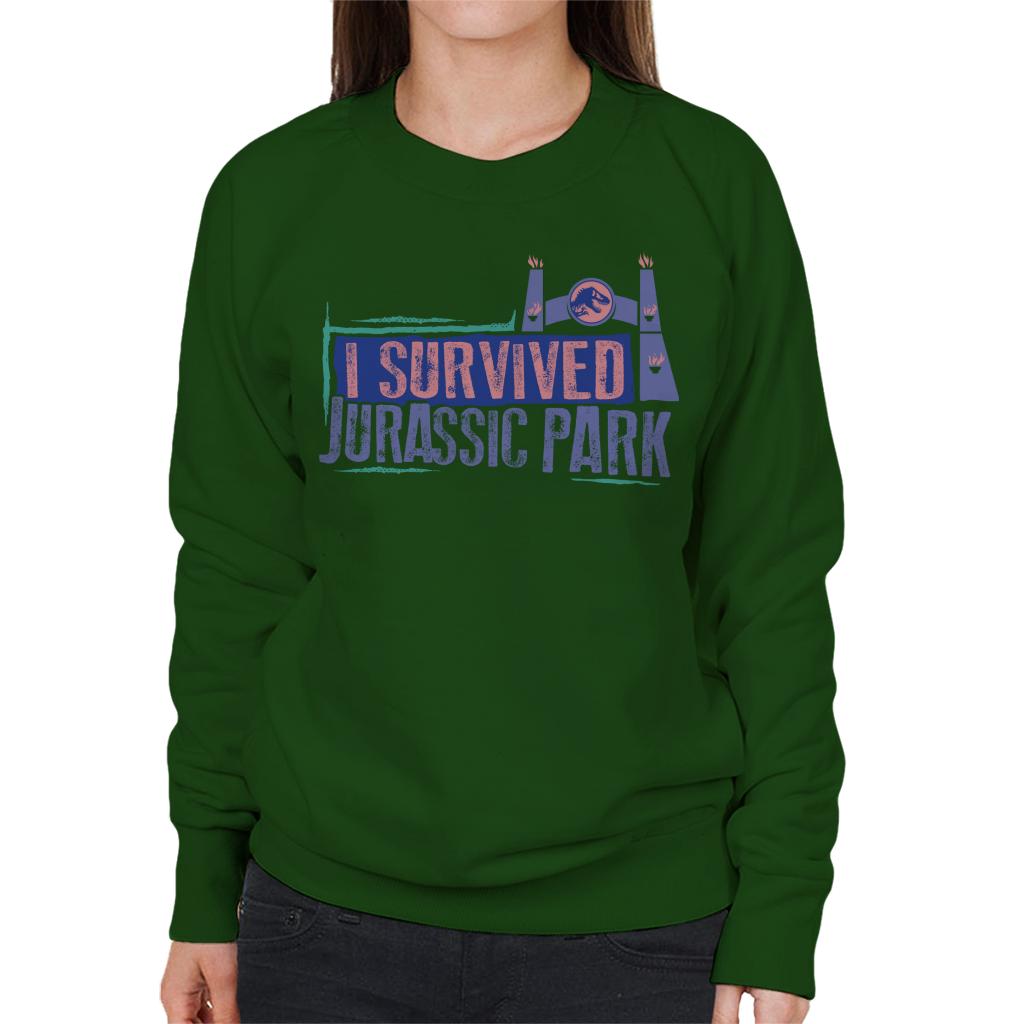 Jurassic Park Gate I Survived Women's Sweatshirt product image 4