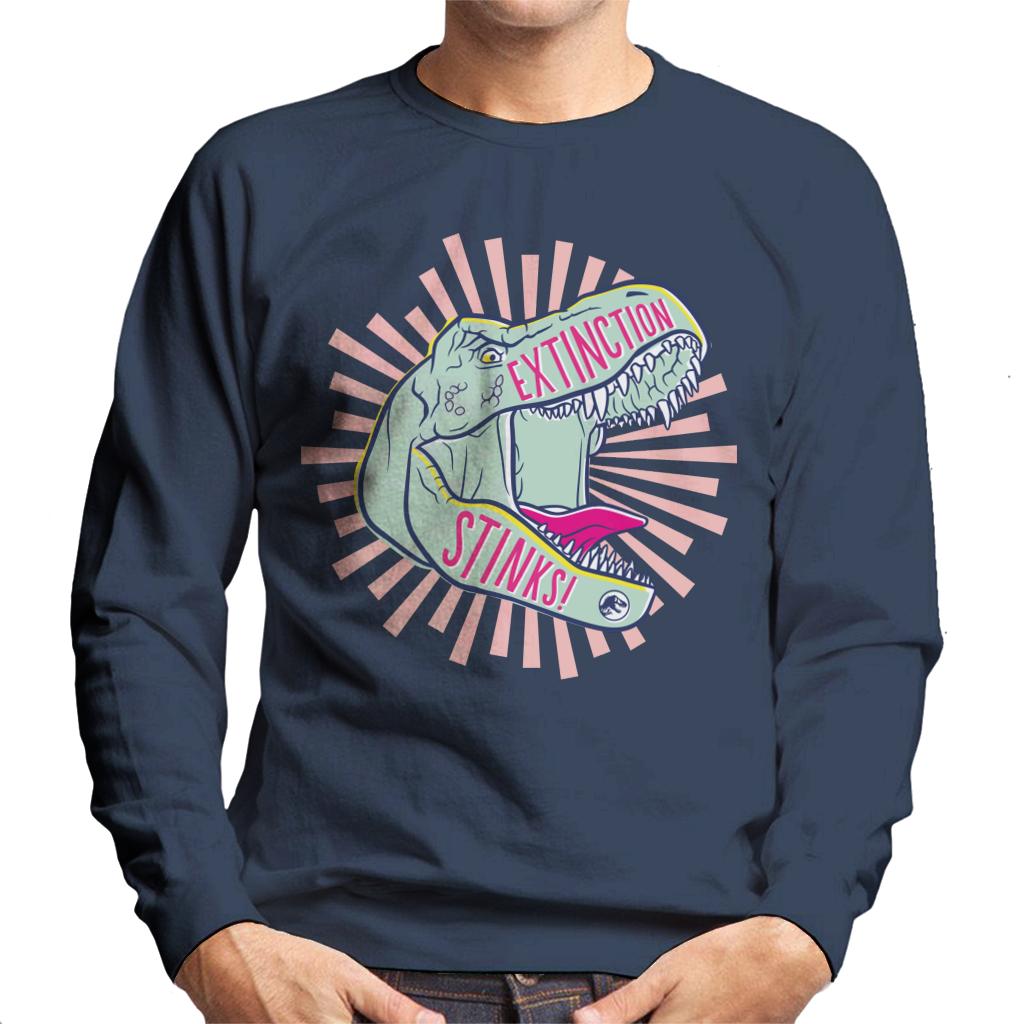 Jurassic Park T Rex Extinction Stinks Men's Sweatshirt product image 1