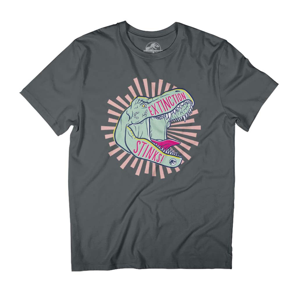 Jurassic Park T Rex Extinction Stinks Men's T-Shirt product image 1