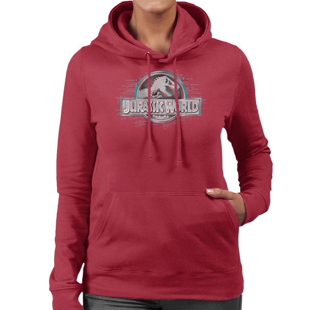 Jurassic Park X Ray Logo Women's Hooded Sweatshirt product image 4