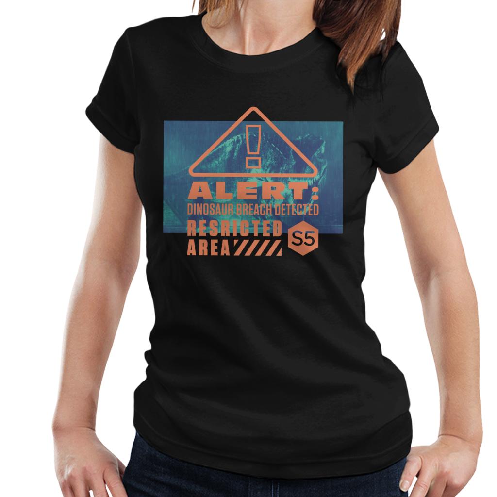 Jurassic Park T Rex Alert Dinosaur Breach Detected Women's product image 1
