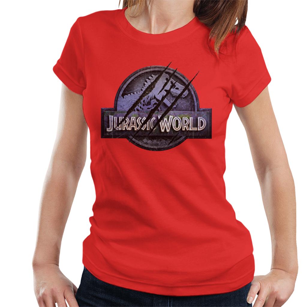 Jurassic Park World Logo Claw Marks Women's T-Shirt product image 4