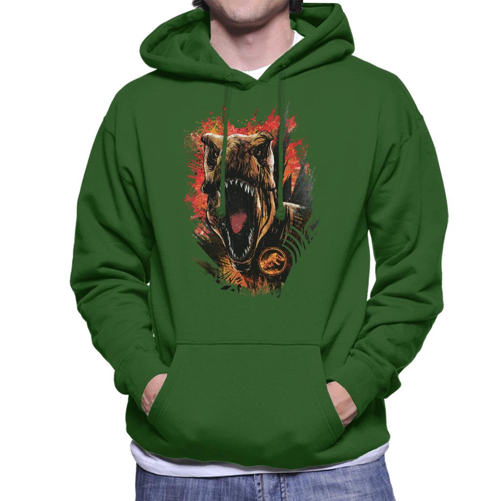 Jurassic Park 2 T Rex Men's Hooded Sweatshirt product image 4
