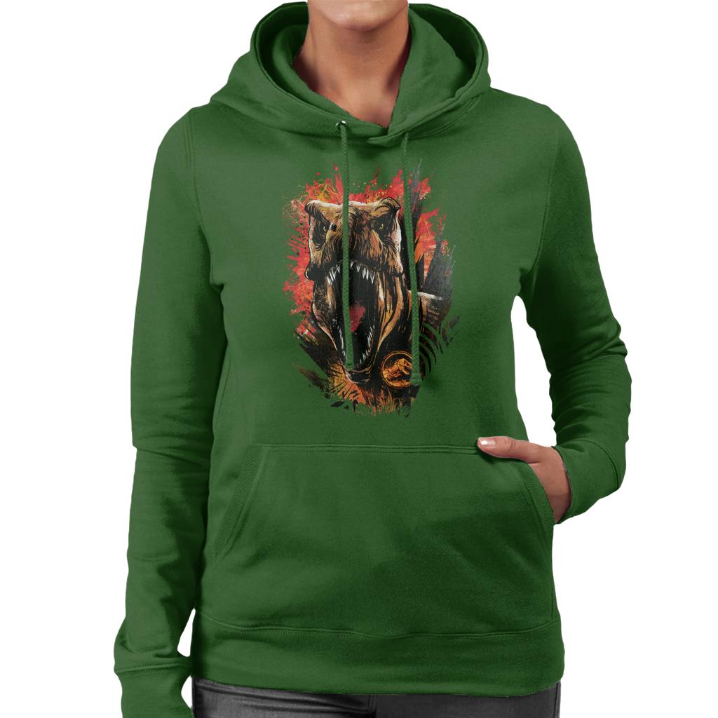 Jurassic Park 2 T Rex Women's Hooded Sweatshirt product image 4