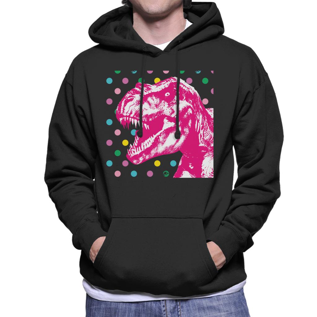 Jurassic Park T Rex Polka Dot Men's Hooded Sweatshirt product image 1