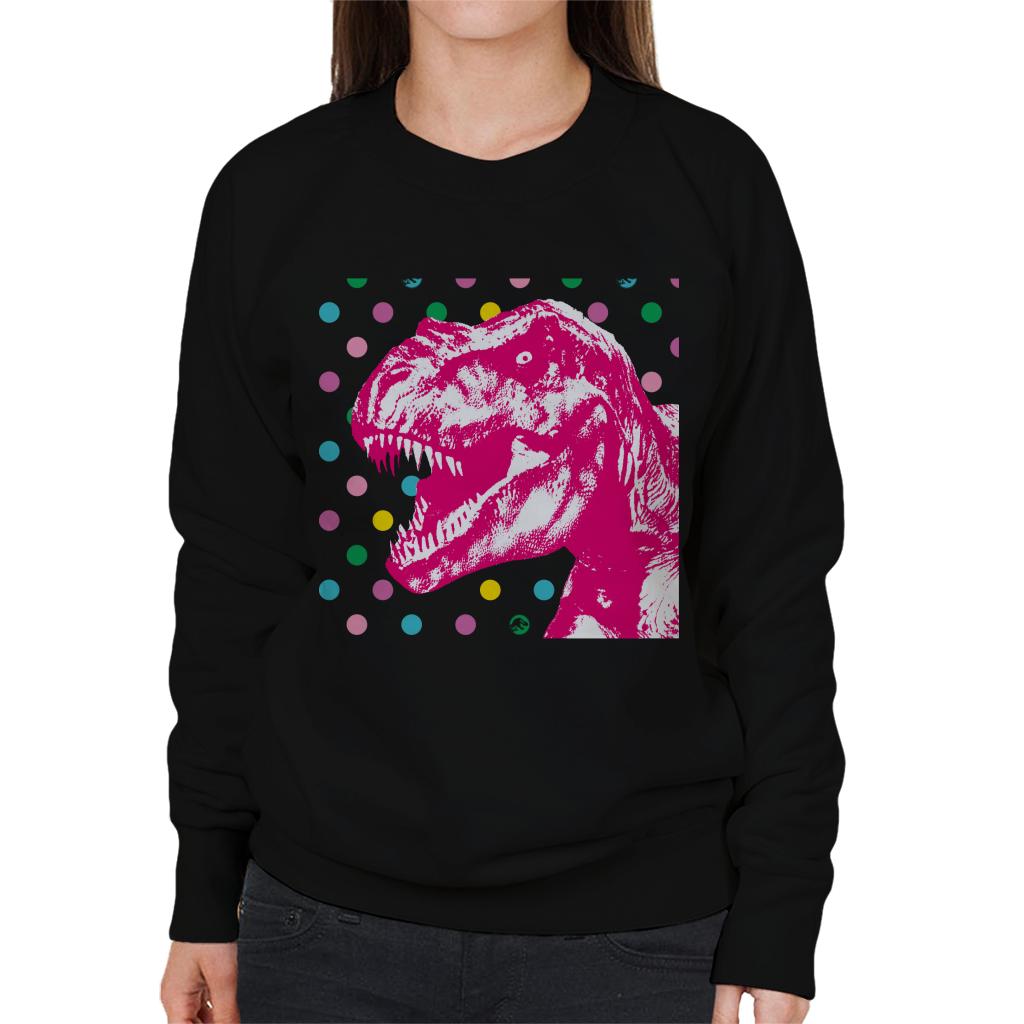 Jurassic Park T Rex Polka Dot Women's Sweatshirt product image 1