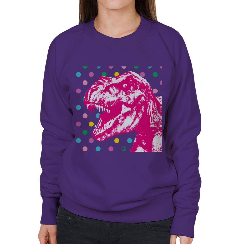 Jurassic Park T Rex Polka Dot Women's Sweatshirt product image 4