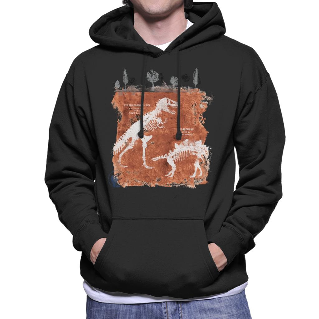 Jurassic Park T Rex Fossils Men's Hooded Sweatshirt product image 1