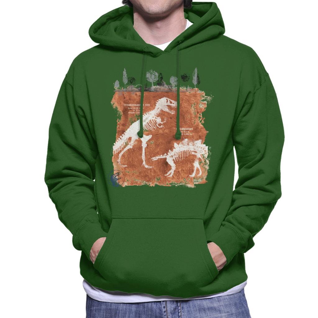 Jurassic Park T Rex Fossils Men's Hooded Sweatshirt product image 4