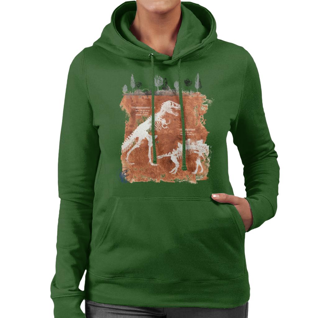 Jurassic Park T Rex Fossils Women's Hooded Sweatshirt product image 4