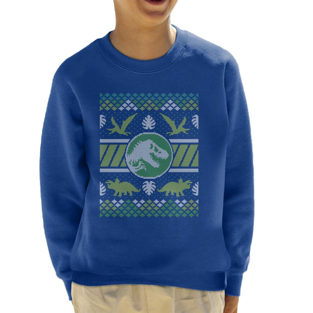 Jurassic Park Christmas T Rex Kid's Sweatshirt product image 4