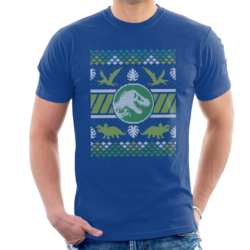 Jurassic Park Christmas T Rex Men's T-Shirt product image 4