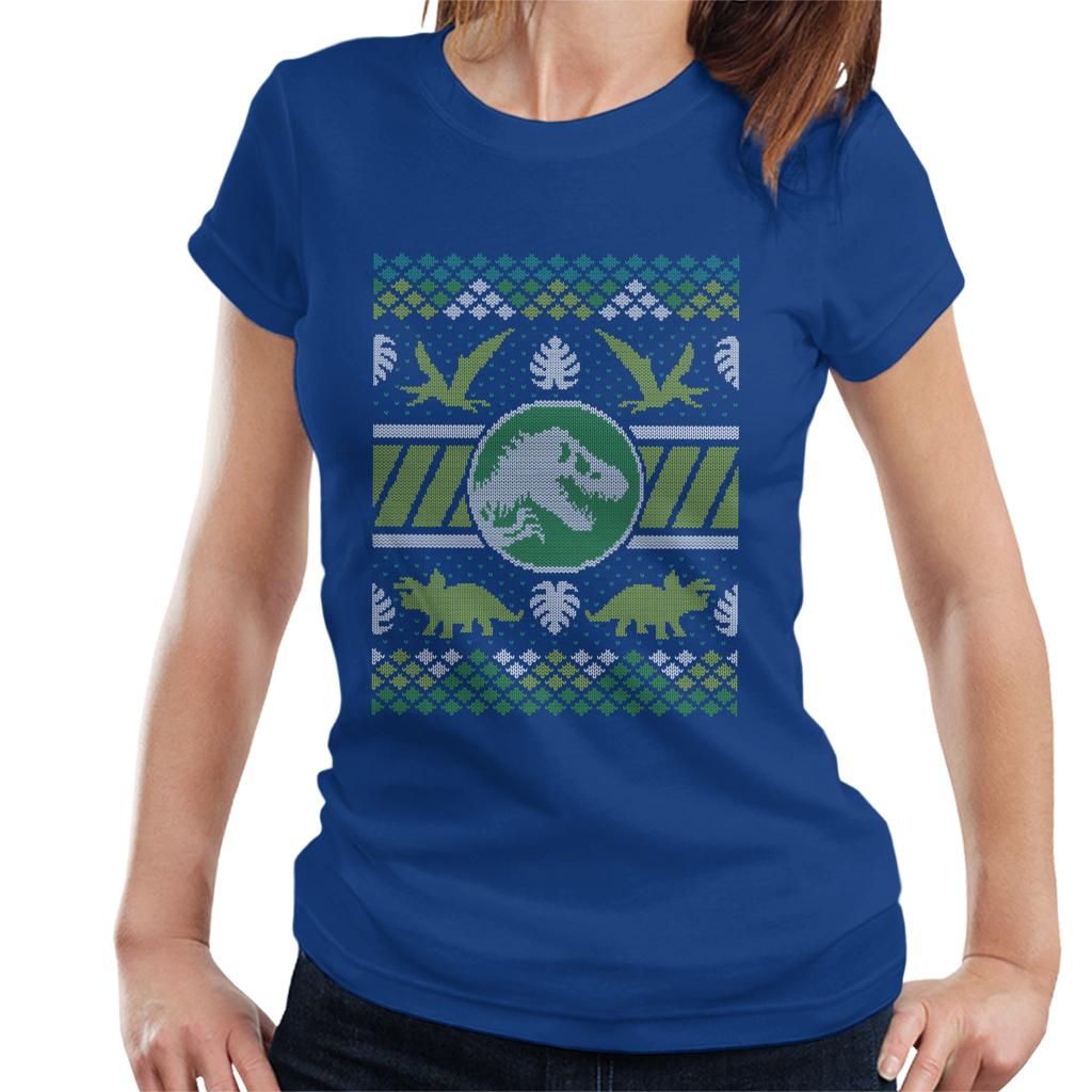 Jurassic Park Christmas T Rex Women's T-Shirt product image 4