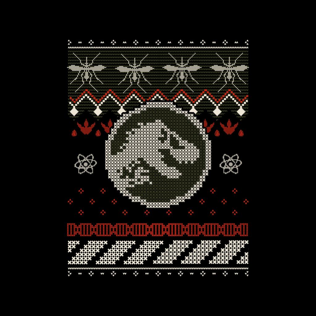 Jurassic Park Christmas Knitted T Rex Men's Sweatshirt product image 2