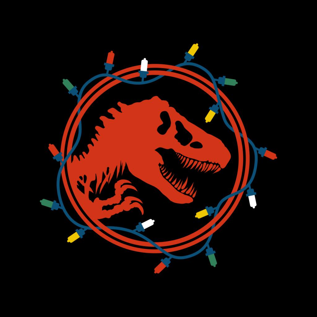 Jurassic Park Christmas Logo Festive Lights Women's T-Shirt product image 2