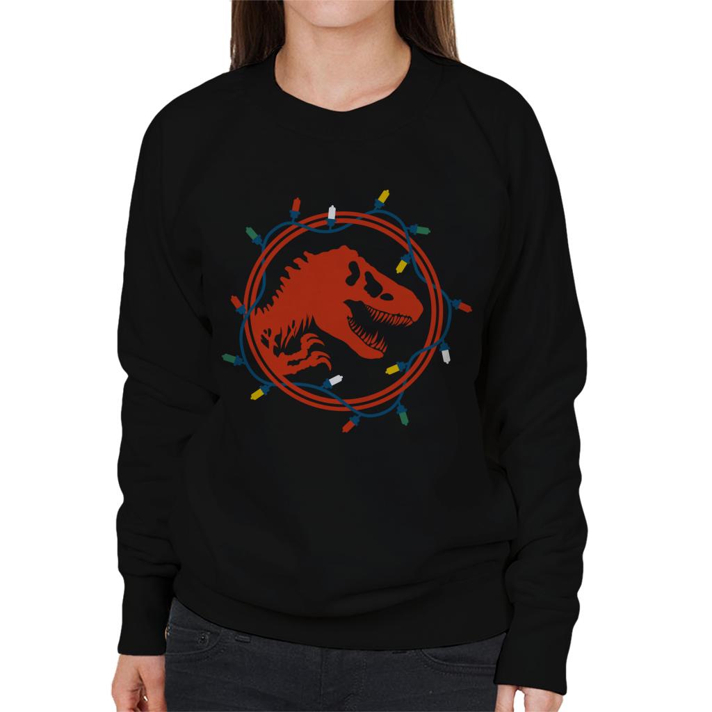 Jurassic Park Christmas Logo Festive Lights Women's product image 1