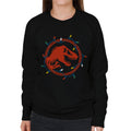 Jurassic Park Christmas Logo Festive Lights Women's product image 1