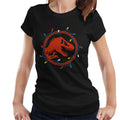 Jurassic Park Christmas Logo Festive Lights Women's T-Shirt product image 1