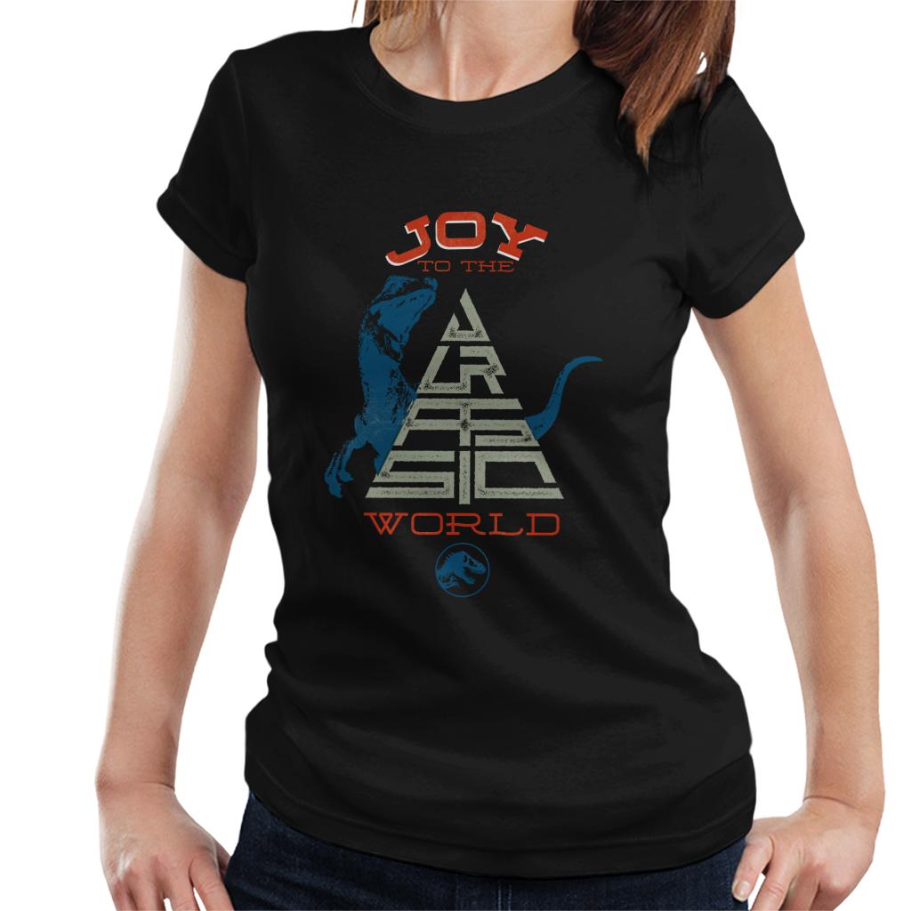 Jurassic Park Christmas Joy To The World Women's T-Shirt product image 1