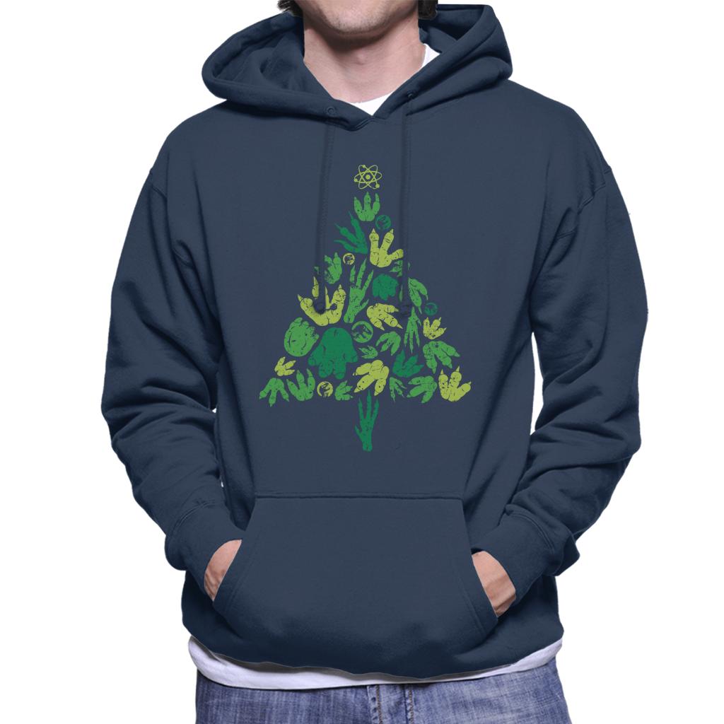 Jurassic Park Christmas Tree Dinosaur Footprints Men's product image 4