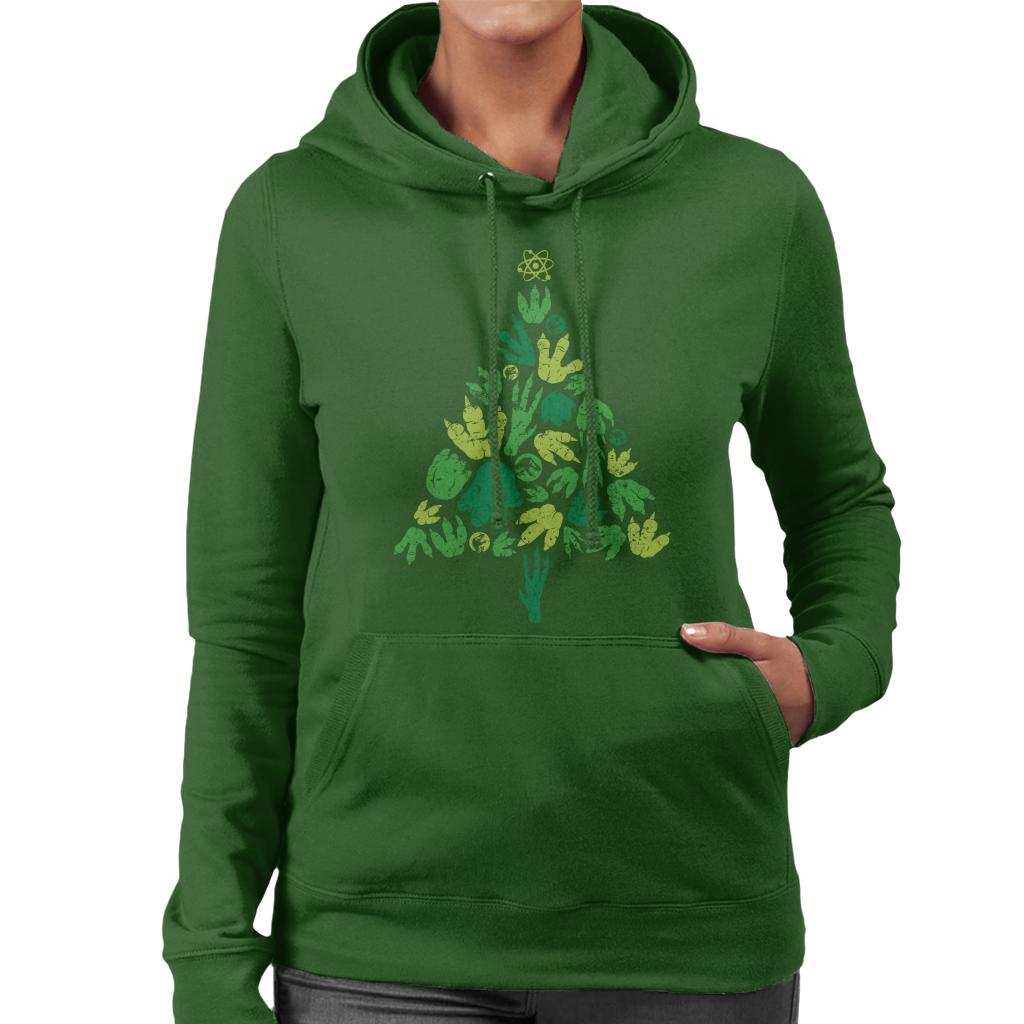 Jurassic Park Christmas Tree Dinosaur Footprints Women's product image 6